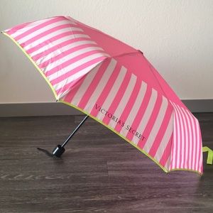 Victoria Secret pink striped umbrella